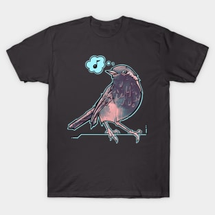 song bird at night T-Shirt